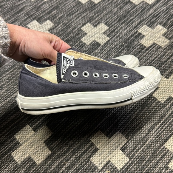Converse No Lace Size 6 1/2 Navy - Picture 4 of 5